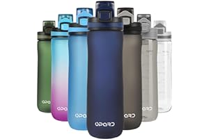 Opard Sports Water Bottle 20oz/600ml, Leak Proof, Flip Top, BPA Free Tritan Plastic,Bouteille d'eau, Travel, Sports,Gym for M