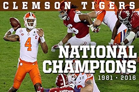 Amazoncom Clemson Tigers National Champions Poster Home