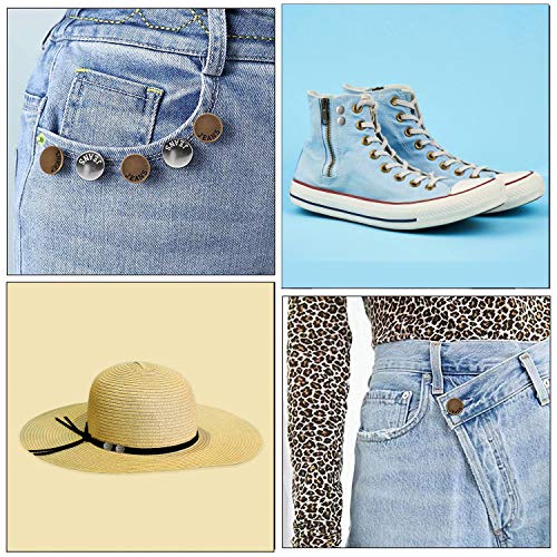 8 Pcs Jean Button Pins Tiktok, Button Pins for Jeans, Jean Button Pins