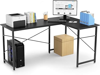 Amazon Co Jp L字デスク パソコンデスク 幅150cm 100cm L字型 ゲーミングデスク ワークデスク コーナーデスク 木製 左右入替可能 足元フリー設計 黒 ブラック オフィスデスク Pcデスク 横揺れ防止 高強度のメラミン加工 一年保証 シンプル テレワーク 在宅勤務 ホーム