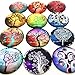 IGOGO 12 PCS Glass Dome Cabochons Half Round Flatback Tree of Life