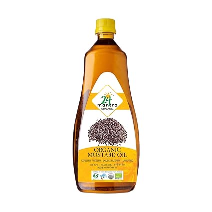 24 Mantra Organic-Pressed Mustard Oil, 1L
