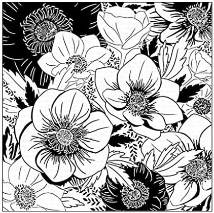 Nankod Flowers DIY Silicone Clear Stamp Cling Seal Scrapbook Embossing Album Decor