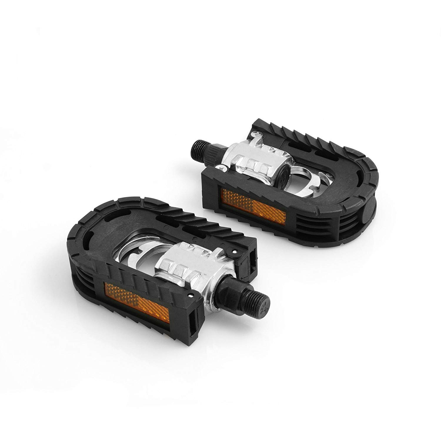 System-S Folding Pedals Universal Bicycle Pedal, Black, 14.3 mm