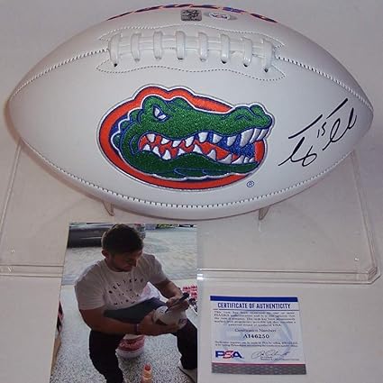 tim tebow autographed football