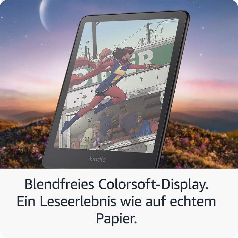 Kindle Colorsoft 16 GB (Version 2024) – Mit Farb-Display, das Buchcover und Inhalte perfekt zur Geltung bringt, jetzt mit farbigen Markierungen – ohne Werbung – Schwarz