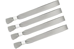 WRISTPHONBON 100 Pack Wrist Bands - Gray Wristbands for Events,Wristbands for Concerts Festival Admission Party 13.7” x 0.59”