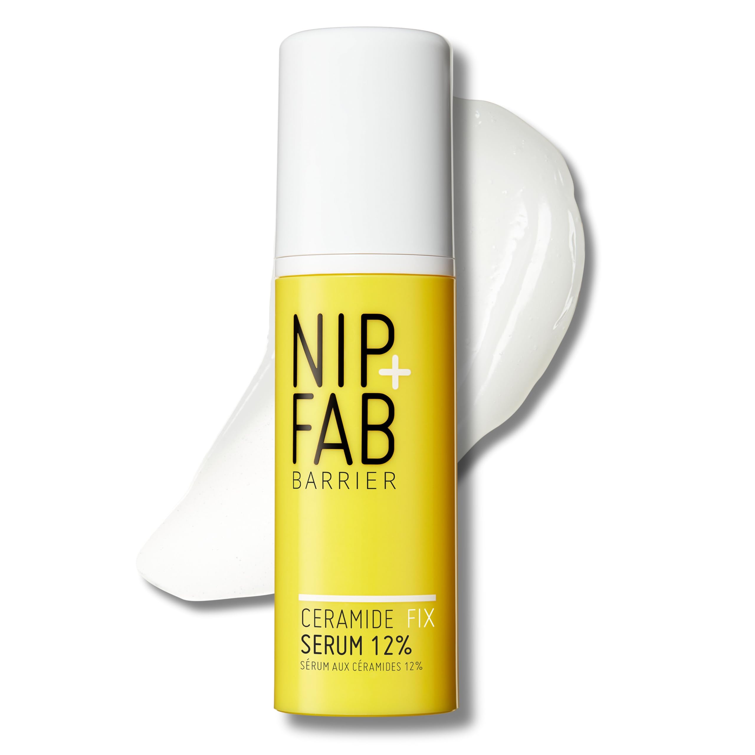 Nip+Fab Ceramide Fix Serum 50 ml, 12% Complex: 5% Replenishing Ceramide, 3% Niacinamide, 2% Azelaic Acid 1.5% BiolinSkin Barrier Strengthener, 2% Glycerin, Rebalance and Soften the Skin