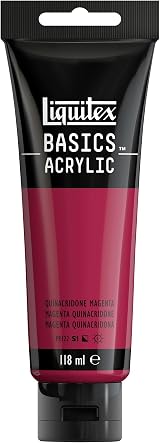 Liquitex Basics Quinacridone Magenta Acrylic Paint 118 ml Tube