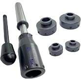 BLUEFOX TOOLS Lathe Tailstock Imperial Rigid Die Holder | Work on Threading on any machine with 2 Morse Taper Tailstock| Engineers Choice | MT2 Shank | Die Sizes-16,19,20,25,30,38mm