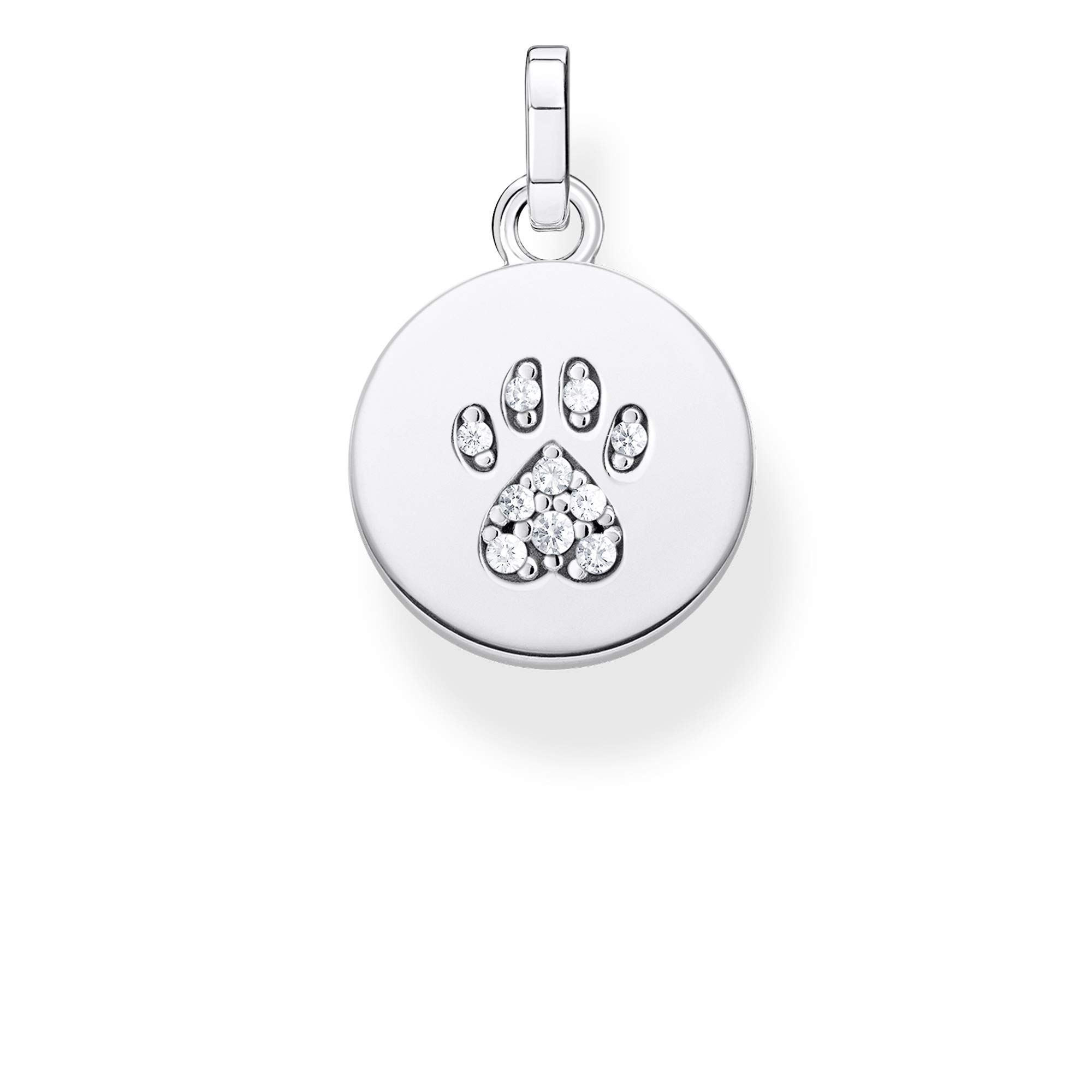 Thomas Sabo Sterling Silver Cubic Zirconia Key Chain - Pe882-643-14, Ideal for Birthdays
