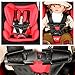Universal Baby Chest Harness Clip, Silence Shopping Baby Car Seat Safety Belt Clip Buckle Lock Tite Toddler Chest Harness Clip Black 2 Packs