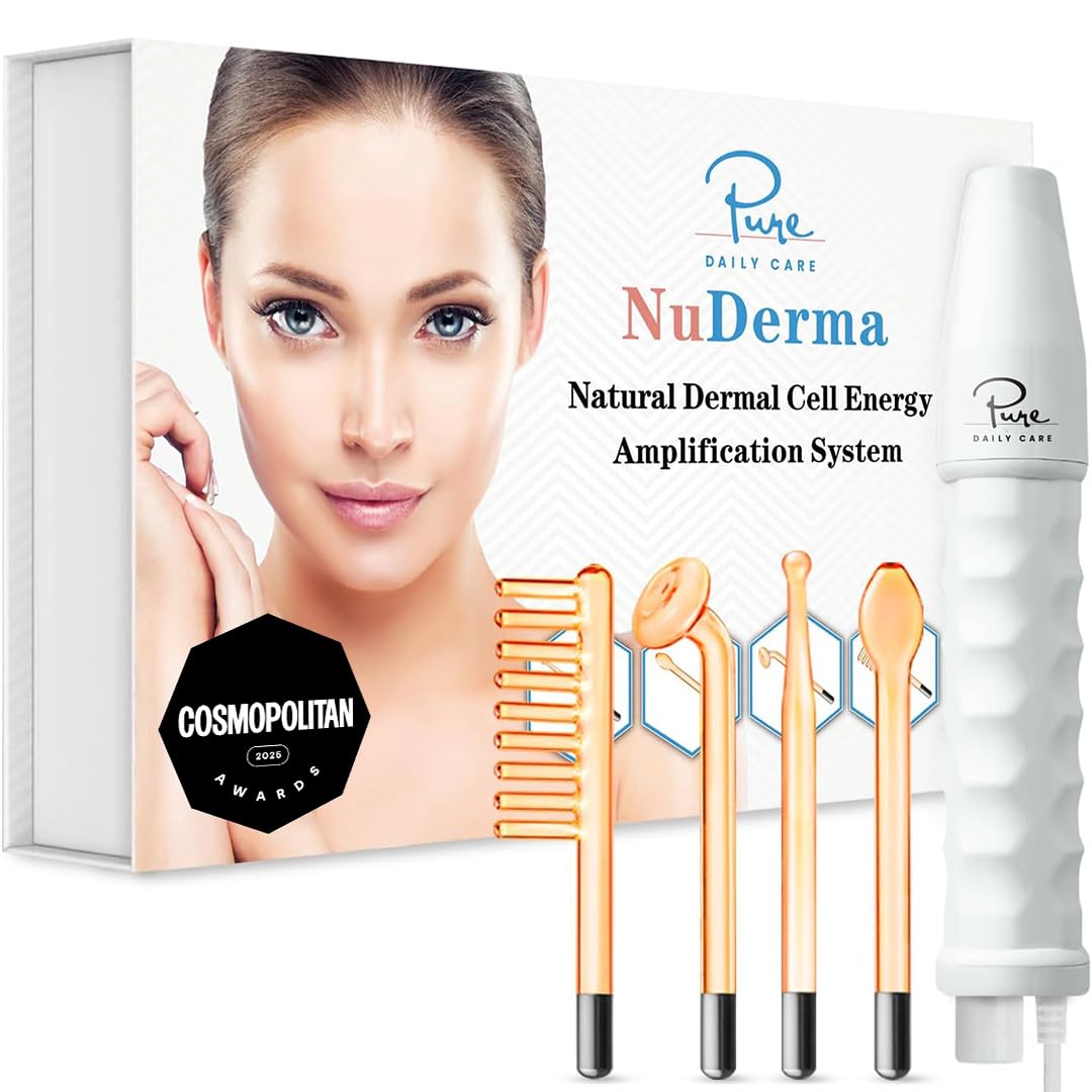 Photo 1 of **FACTORY SEALED**Pure Daily Care NuDerma Handheld Skin Therapy Wand Machine w/Neon – Anti-Aging - Skin Tightening - Wrinkle Reducing - Dark Circles – Clarifying - Hair & Scalp Stimulator