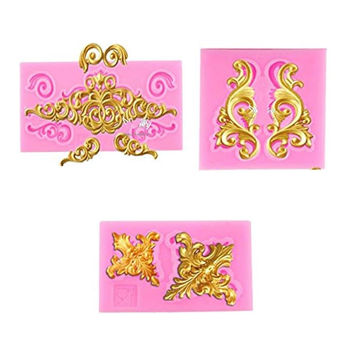 HPiano Molde de Silicona para Pasteles (un Juego de 12) Flor de ...