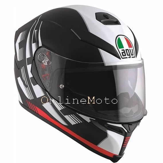 Motorradhelm AGV K5-S Darkstorm Matt schwarz/rot