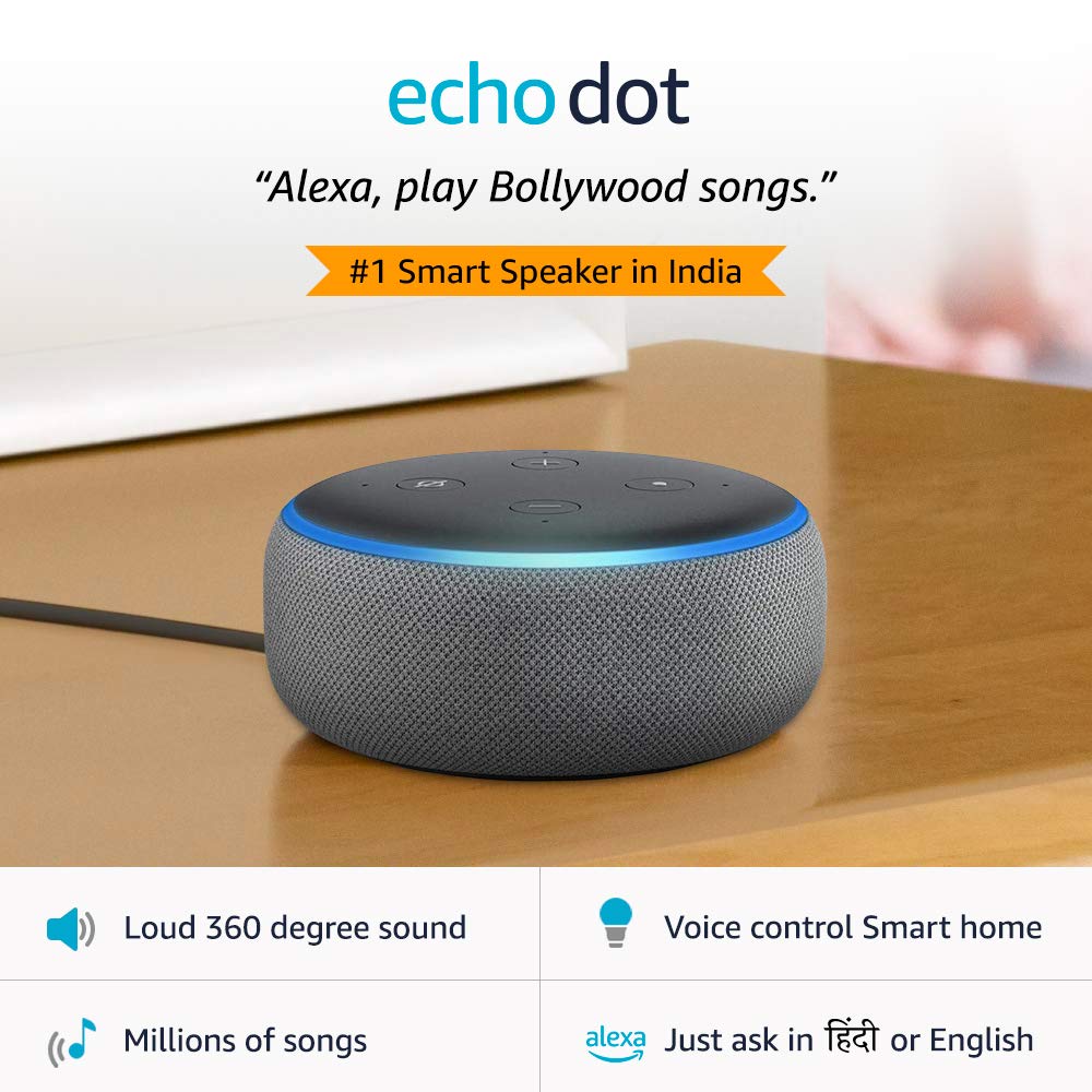 Amazon B07pjv9dhv Echo Dot 3rd Gen With Alexa Charcoal At The