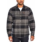 Orvis Men's Button Down Winter Heavy Weight Long Sleeve Flannel Shirt, Ale Gray Plaid, Medium