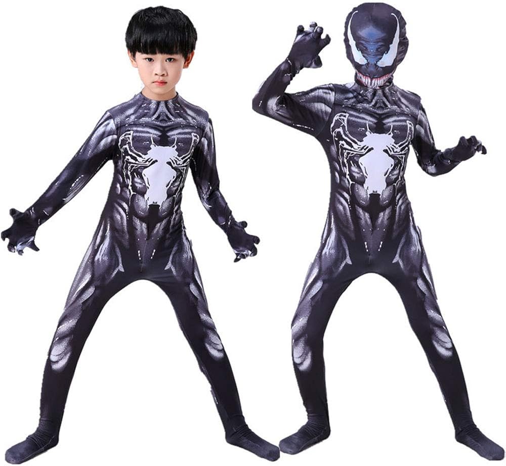 Gempack Costume di Venom per Bambini Maschi Ragazzi per Il Cosplay di