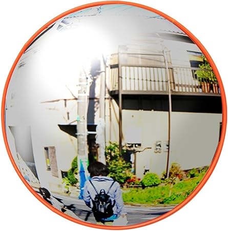 Amazon Iimono117 カーブミラー 丸型 30 ガレージミラー 道路反射鏡 交通 交差点 車 バイク 歩行者 対策 事故防止 ミラー 駐車場 車庫 死角 路地 ガレージ用品 車 バイク