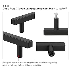 Peaha Black Cabinet Pulls 3 inch Black Drawer Pulls