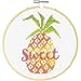 Dimensions Learn-A-Craft Sweet Pineapple Counted Cross Stitch Kit for Beginners, 6''