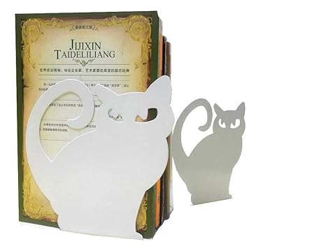 Winterworm 1 Pair Vivid Lovely Persian Cat Bookends For Shelves