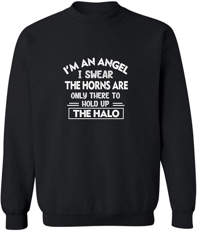 Amazon.com: DOMINTEE - I_m an Angel Hooded Sweaters Sweatshirt BS001_11: Clothing