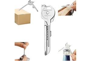 ARGOSTITAN 2 pecs Multi-tool 6 in 1 with ruler, bottle opener, screwdriver, etc, key size, compact and portable, suitable for daily, outdoor, camping, cycling (2)