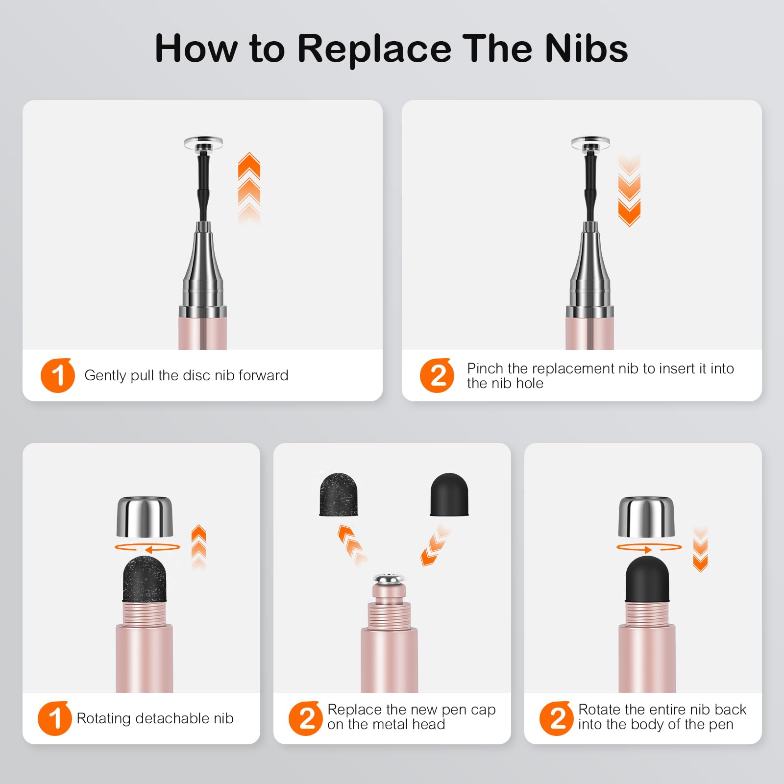 3-Pack Tablets Stylus Pen for All Touchscreen with Precision Disc Tip, 2-in-1 Universal Stylus Compatible with Android, iOS, and Phone– Perfect for Writing, Drawing, and Note-Taking