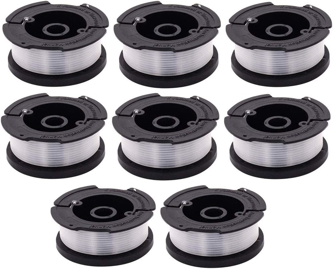 TOPEMAI AF-100 Spool, 0.065" Line String Trimmer Replacement Compatible with Black & Decker AF-100-3ZP GH900 GH600 String Trimmer(8 Pack+2 Spool Cap and Spring) : Garden & Outdoor