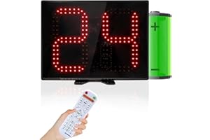 GAN XIN Custom Time 12/14/20/24/30 Seconds Shot Clock Countdown Timer Clock for Basketball Game, Portable Shot Clock Timer fo