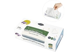 Deefre Odor Sealing Disposable Diaper Bags S/200 Count Diaper Sacks Unscented Diaper Trash Bags Large Capacity Diaper Disposal or Pet Waste Bags [Color:White]