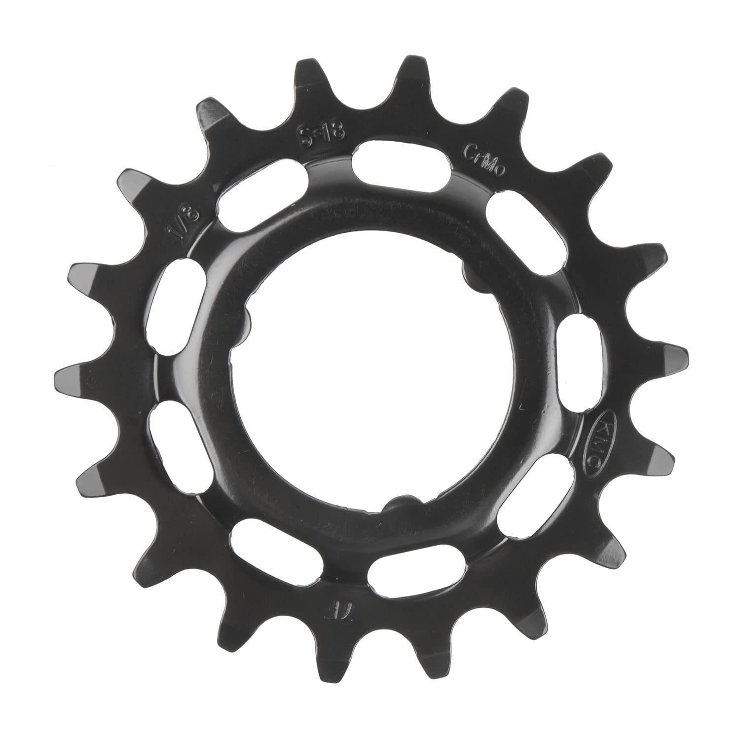 KMC eBike Rear Sprocket, Compatible with Shimano Steps, Black, 1/2" x 1/8"" (Wide), 18t