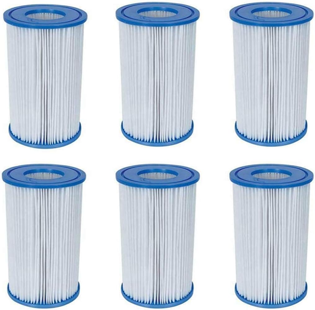 Pool Filter Cartridge Universal Type A or C (6 Pack) (Blue