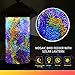 Artbirdfeeder Solar Bird Feeder Hanger, Solar Lantern Oriole Bird Feeder Bright Lighting Hanging Bird Feeder Waterproof LED Garden Light Dazzling Bronze Bird Feeders for Outside (Rainbow)