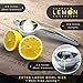 Premium Quality Stainless Steel Lemon Squeezer, Top Rated Heavy Duty Lime Juicer, Anti Corrosive Dishwasher Safe Extra Large Citrus Orange Press, Easy To Use Handheld Manual Fruit Juice Maker