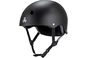 Triple Eight Deep Cover Helmet - Ideal for Skateboarding, Bicycling, BMX, and Roller Skating