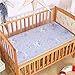 Handfly Baby Summer Cool Sleeping Mat,Breathable Ice Silk Mattress Pads,Toddler Crib Cot Cozy Nap Pads,Infant Bed UnderPads,Mat Or Mat Set(Mat+Pillow),Size 12063cm,Kwaii Rabbit Print.