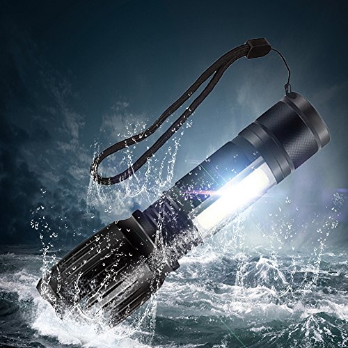 2Pcs Tactical Elite Flashlight, 3000 Lumens 6 Modes with Base