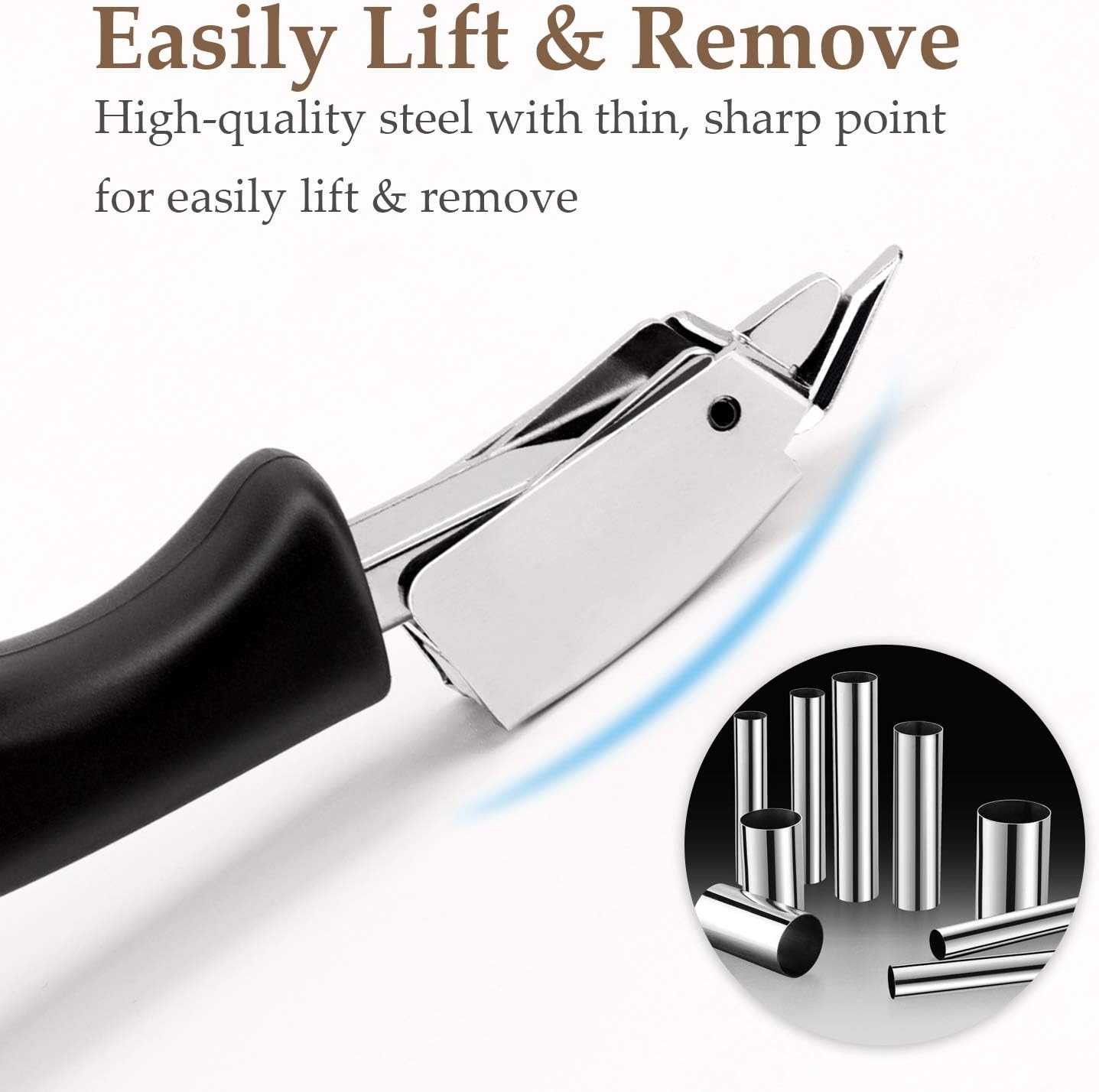 MROCO 126 Staple Remover Heavy Duty Staple Removers, Staple Puller Tool 200 Sheets Strength Staple Puller Removing All Kinds of Staples for Furniture, Floor, Wooden Case, Carton, Photo Frame, Carpet : Office Products