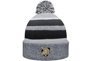 Sport Your Gear Officially Licensed NCAA Prime Cuffed Fold Over Pom Winter Knit Hat Beanie