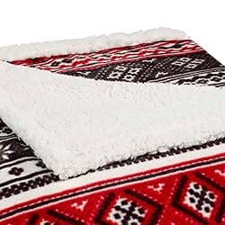 Eddie Bauer - Queen Blanket, Reversible Sherpa