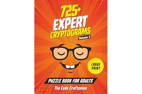 725+ Expert Cryptograms Puzzle Book for Adults: The Ultimate Cryptogram Challenge —Designed for Experienced Puzzlers