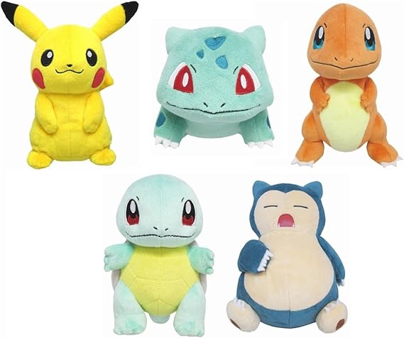 Amazon Co Jp ポケモン 伊藤園 いつでも一緒 キャンペーン 当選 30名 ぬいぐるみ セット ピカチュウ フシギダネ ヒトカゲ ゼニガメ カビゴン Itoen 17 ホビー 通販