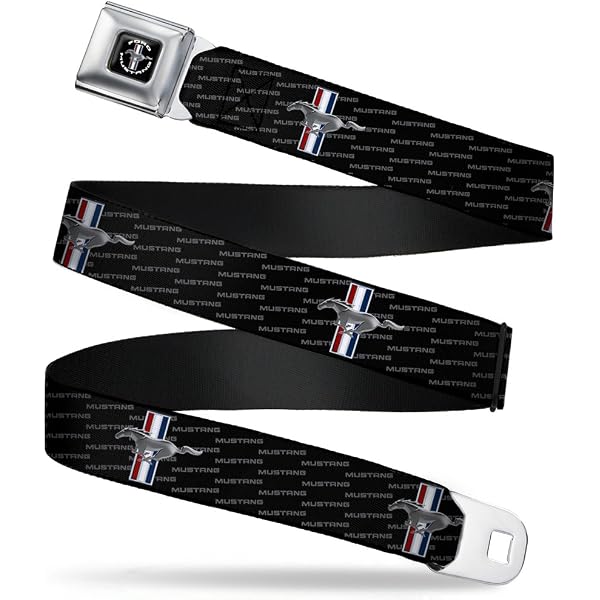 4169 Seatbelt Belt Mustang Amazon.com: Buckle-Down Seatbelt Belt Mustang Regular  main image 3
