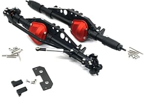 BENEDICT HARRY Aluminum Axle Front & Rear Axle for 1/10 RC Crawlers Axial Wraith 90018 90048 90053