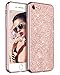 BENTOBEN Phone Case for Apple iPhone 8/7, Slim Stylish Protective Shockproof Phone Cases Luxury Glitter Sparkle Bling Pretty Cover Cases Shiny Girly Phone Cover with Lanyard for Girls Women, Rose Gold