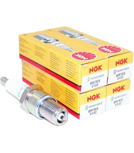 NGK Lot de 4 bougies d'allumage BKR5EYA-11 V-Power (2526