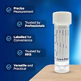 One Step 50 x 30ml Urine Sample Pots Specimen Containers Graduated with Lid & view 5