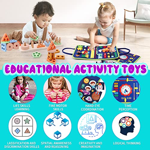 Montessori Toddler Toys for 1 2 3+ Year Old, Busy Board Sensory Toys